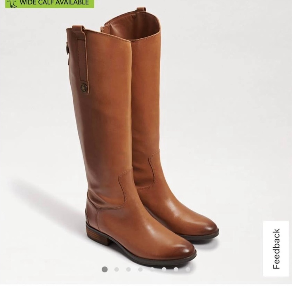 Sam Edelman Tan Leather Knee-High Boots